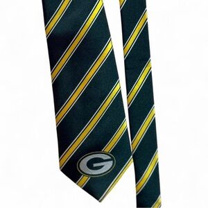 Green Bay Packer NFL Green Yellow Gold Necktie